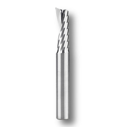 3/8"x 1-1/8" x 3/8" x 3" Solid Carbide Single Flute Up Cut O-Flute - American Made, Providing Superior Quality And Lifespan