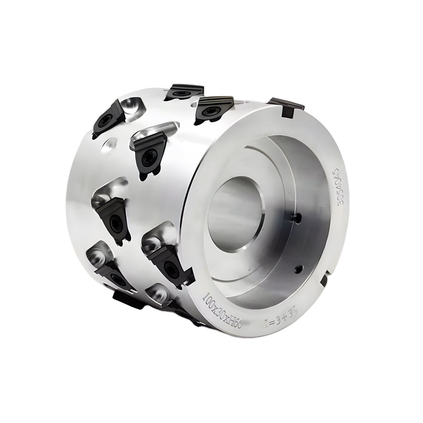 125mm Insert Style Universal Fit PCD Edgebander Heads - Brandt, HOMAG, Holzher, SCM  125mm x 30mm Bore x 48mm Height x Z=15 30° (1+4) - Comes Loaded With PCD Inserts