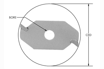 2 Wing Slot Cutter - Multiple sizes available - 1/16-1/4” Available Kerf - American Manufactured Tooling with double the lifespan, significantly increasing your production