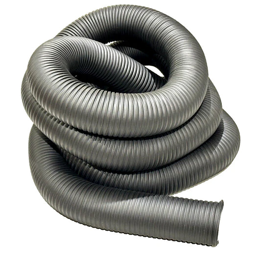 Black thermoplastic flexible rubber hose reinforced with spring steel wire helix designed for dust collection (woodworking, metals, powders, etc.).

Temperature rating: -65° F to 275° F

1″ – 12″ diameters sold in 5' increments up