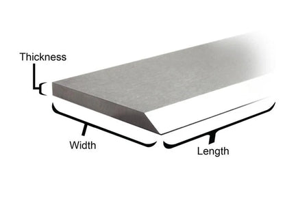 HSS Planer & Jointer Knife sets - 1/8˝ thickness - Compatible machine models and multiple sizes available in the variants below