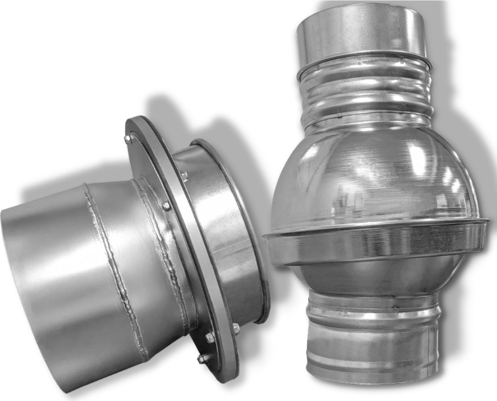 Ball Joints and Swivel Joints - Connect ductwork to moving equipment with ball and swivel joints - American Ducting