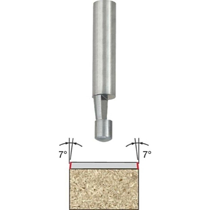 7 Deg Bevel Solid Carbide Bit 1/4" x 1/4" x 1/4" x 1 1/2" - American Made, Providing Superior Quality And Lifespan