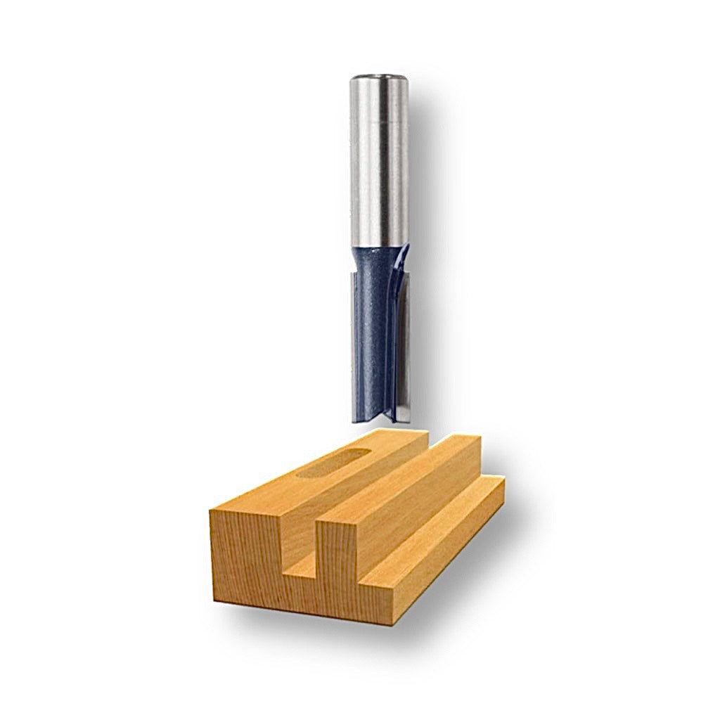 Carbide Tipped 1 And 2 Flute Straight Bits in all sizes - American Made, Providing Superior Quality And Lifespan